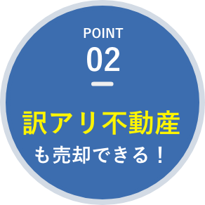 訳アリ不動産も売却できる！