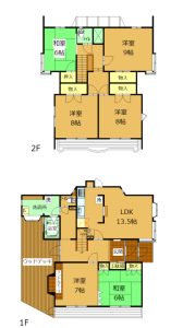 太田市石原町の間取り図